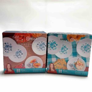 Corelle The Pioneer Woman Original 4Pc Appetizer Plate (Platito) 17.1cm Set Evie(Teal or Blue)