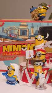 [POP MART Minions Bello World Blind Box] | 12 Travel Styles + Hidden Egypt Carl | Collectors Must-Have | Malaysia Ready Stock
