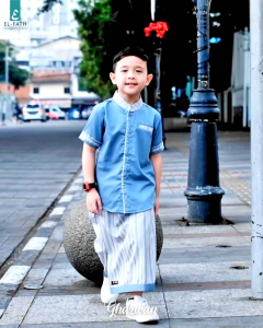 sarcel muslim baju koko anak ghazwan series by El fath