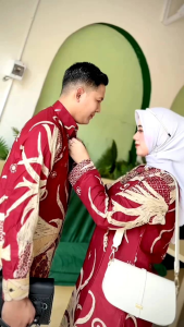 Couople Baju Batik Kekinian All size / Baju Batik Couople Sarimbit