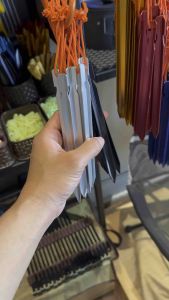 หมุดอลูมิเนียม ทรงสามเหลี่ยม 18 ซม. น้ําหนักเบา สําหรับตั้งเต็นท์