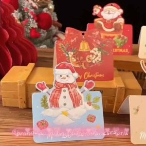 KARTU UCAPAN NATAL 3D / KARTU UCAPAN MERRY CHRISTMAS / KARTU UCAPAN NATAL LIPAT / KARTU HANG TAG NATAL / GREETING CARD MERRY CHRISTMAS / KND8612