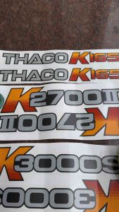 Bộ 2 cái Teem hàng đẹp bền màu hình k3000 k2700 k165 thaco frontier k14 k250 k140 intercolo dán xe ô tô