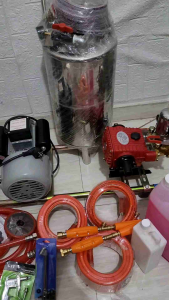 Paket Steam Cuci Motor Listrik Tabung Salju Selang Shampo