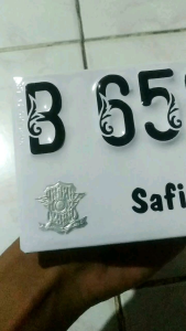 Plat Nomor Baut Tanam Harga Sepasang (Depan /blakang)