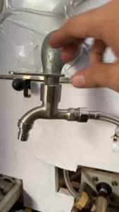 Van xả Vòi xả nhanh phi 21 mạ mờ cao cấp