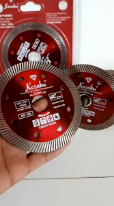 Kosoku NR 108 Turbo Mata Potong Granit Keramik 4 Inch 105mm Diamond Wheel Super Thin 1.2mm Industrial Grade Blade Potong Kering & Basah RPM 14500 IDM000180966 Mata Pisau Granit Turbo Halus Presisi Tajam