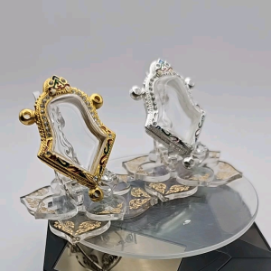 T#76 ตลับพระ/กรอบพระ (ทองสูตร) วง 3.15*4.45 ซม. สำหรับเหรียญจำปีเวสวุรรณ 3หู - สงสัยสามารถสอบถามทักแชทได้