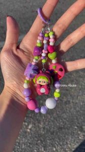 Rantai Telefon Buatan Tangan Pop Bean Tulen /Authentic Pop Bean Handmade Phone Chain Pendant Rantai Telefon Buatan Tangan Pop Bean Tulen - luludog