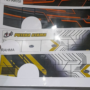 STIKER BODY LIVERY MINIATUR BUS BASURI ALBINOMARVELALFARISIRAHMA