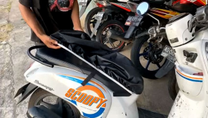 Pelindung Jok Motor Breket Jas Motor Anti Air - Sarung Jok Motor