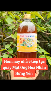 Mật Ong Hoa Nhãn Hưng Yên (chai 1lit =14kg thơm ngon đặc sánh thơm mùi nhãn nồng Hưng Yên)