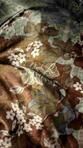 Kain Silk Motif Bunga Kekinian Harga per 0.5 meter