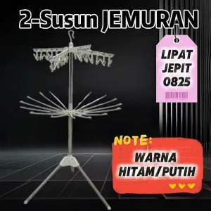 jemuran menara lipat / jemuran baju / jemuran 2susun / Jemuran bayi