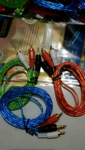 KABEL AUX 2in1/KABE SPEAKER 1ke2 /Kabel RCA 1ke2 Panjang 15M