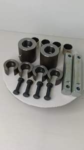 ฺBoon Amnuayชุดซ่อมแขนใบมีดดันดินรุ่น L เพลาขนาด32มม.ทำจากเหล็ก scm4 บูธทำจากเหล็ก ST 52 กลึงด้วย CNC   อะไหล่รถไถ