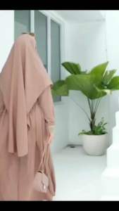 Gamis Syari Set Khimar Kanaya Syari Busui Freandly: Gamis Pesta Jumbo Terbaru Kekinian Elegan Simple