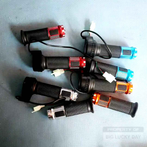 HANDLE GAS SEPEDA LISTRIK UNIVERSAL 12V-72V WARNA MERAH BIRU SILVER GOLD THROTTLE SCOOTER LISTRIK MOTOR LISTRIK SKUTER ELEKTRIK KABEL GAS 12V 24V 36V 48V 60V 72V SPAREPART SPARE PART ONDERDIL SUKU CADANG BERKUALITAS