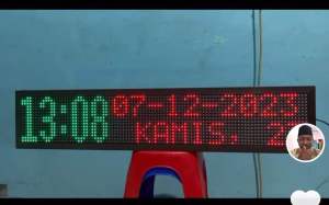 (PAKEWT HEMAT) JAM SHOLAT IQOMAH JWS003-SP (3X PENEL LED P10 merah 1X CONTROLER JWS 1X ADAPTOR 1X KABEL POWER (no rakit no frame) murah dan murah