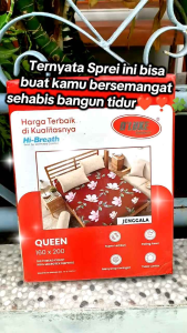 Kintakun Dluxe Sprei Ukuran 160x200x20cm Queen Size Motif Aesthetic Pilihan Microtex Disperse Print Nyaman Tidur Terlaris Elegan