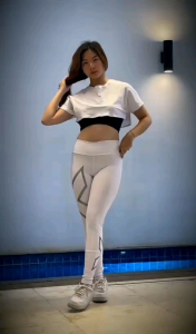 Setelan leging X Crop Gym untuk senam gym fitness zumba