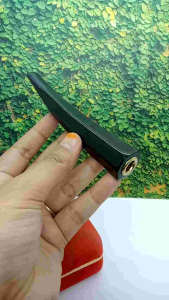 Pipa Once Klokotan Kayu Galih Kelor Hitam Model Segi Enam H587