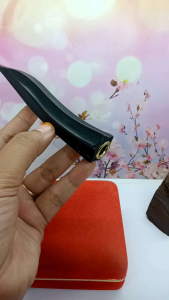 Pipa Sedotan Kayu Galih Kelor Hitam Belimbing Model S h583
