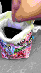 กระเป๋าผ้าหูรูด ใส่ของจุกจิก