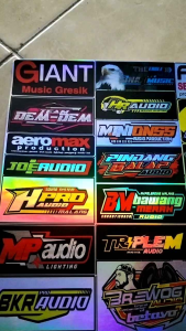 STIKER SOUND MINIATUR  | STIKER AUDIO HOLOGRAM ISI 30 pcs