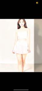 Sherrie Silky Top and Skirt set with Spaghetti straps and elastic waist skirt.