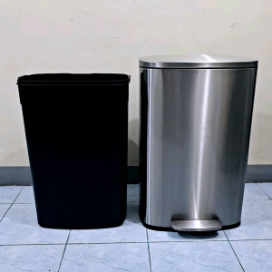 (TOP SALE) Stainless Recycling Bin 50L SOFTCLOSE H25.5\" W12\" L17\" 6kg Net Weight