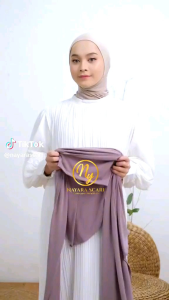 Nayara Scarf Pashmina Instan Inner Curve Oval Jersey Korea Premium