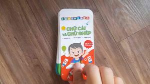 Flash card giúp bé làm quen chữ cái Tiếng Việt. Bộ thẻ học chữ cái và chữ ghép kích thước 7x14cm