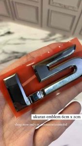 Logo Emblem Angka 1.5 untuk toyota avanza calya raize xenia chrome