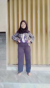 KULOT HIGH WAIST RESLETING DEPAN IMPOR /KULOT WANITA TER MURAH