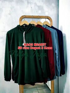 KAOS TOPI LENGAN PANJANG