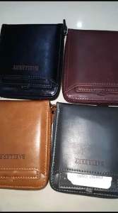 DOMPET UANG LIPAT ZIPPER HORIZONTAL BAELLERRY D3124 DATAR BAHAN SINTETIS TEBAL