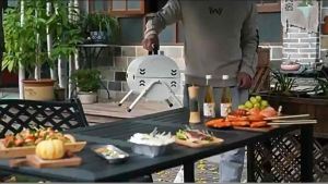 FULL SET BLACK BBQ Griller Set Outdoor Camping Heavy Duty Stove Portable Dual-purpose Grill Pan Stainless Steel 烤炉