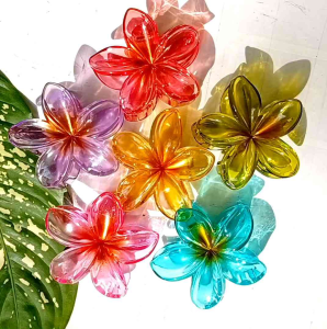 Kẹp tóc hình hoa nhiều màu rực rỡ ngọt ngào kiểu Hàn Quốc