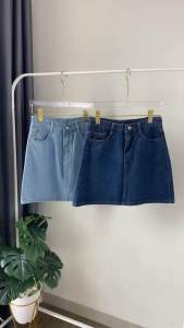 [Beevalue] Rok Denim Wanita Pendek Polos Kasual Highwaist | Rok Mini Jeans Wanita | Rok Pendek Jeans Premium (001)