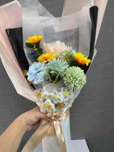 ช่อดอกไม้เขียวขาวไซส์ M (M3)