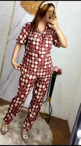 Setelan | One Set Fuji Bahan Rayon Santung Baju Celana