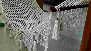 เปลนอนขนาด   98.5 ซม.หนาขึ้้น เปลตาข่าย เปลญวน เปลมาคราเม่ เปลถัก