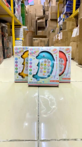 Mainan Baby Musical HP Bentuk Lumba-Lumba Suara Musik Lampu Smart Cell