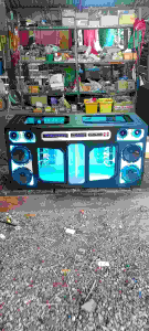 ตู้เครื่องเสียงรถยนต์ฟังในบ้านดอกซับ 10 นิ้ว 1 คู่(โครงหล่อ แม่เหล็ก 2 ชั้น)