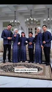 Baju Couple Keluarga Lebaran 2026 Set Couple Gamis Kemeja Lengan Panjang Ayah Ibu Anak Family Set Sarimbit Couple Kondangan Keluarga Suami Istri Motif Terbaru Kekinian