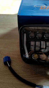 lampu depan daymaker demeker yamaha rx king new oval hitam lis croom set breket depan BPRO