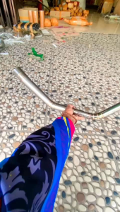 pipa leher knalpot racing model road race jupiter mx 135 atau jupiter mx new