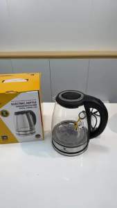 Ấm siêu tốc thủy tinh KUSCHELN 1.8L - KEK052-1.8G - Kiểu Đức sôi nhanh 3 phút giảm bám cặn vôi có đèn báo hiệu