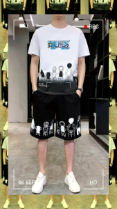 Baju Setelan Pria Remaja Cowok Cosplayer Anime Set One Piece Friend